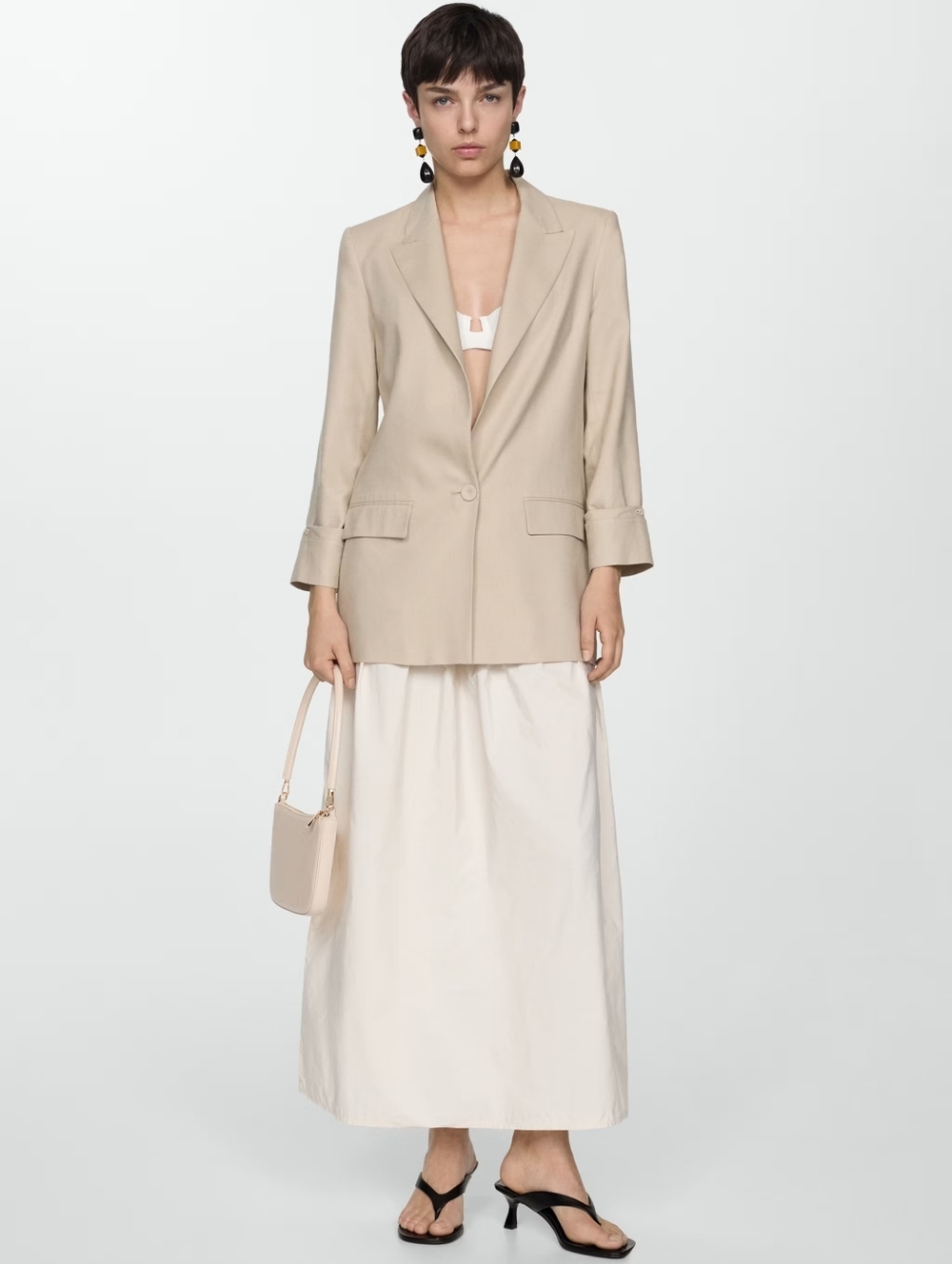 Linen jacket with buttoned cuffs - Picture 8 of 10